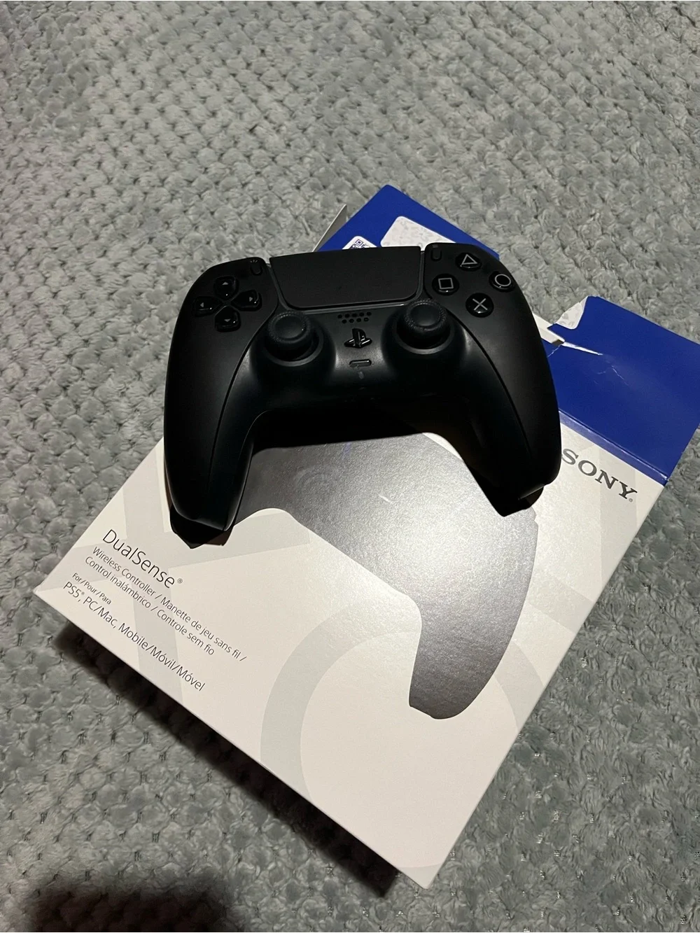 Sony DualSense Wireless Controller in Black Finish